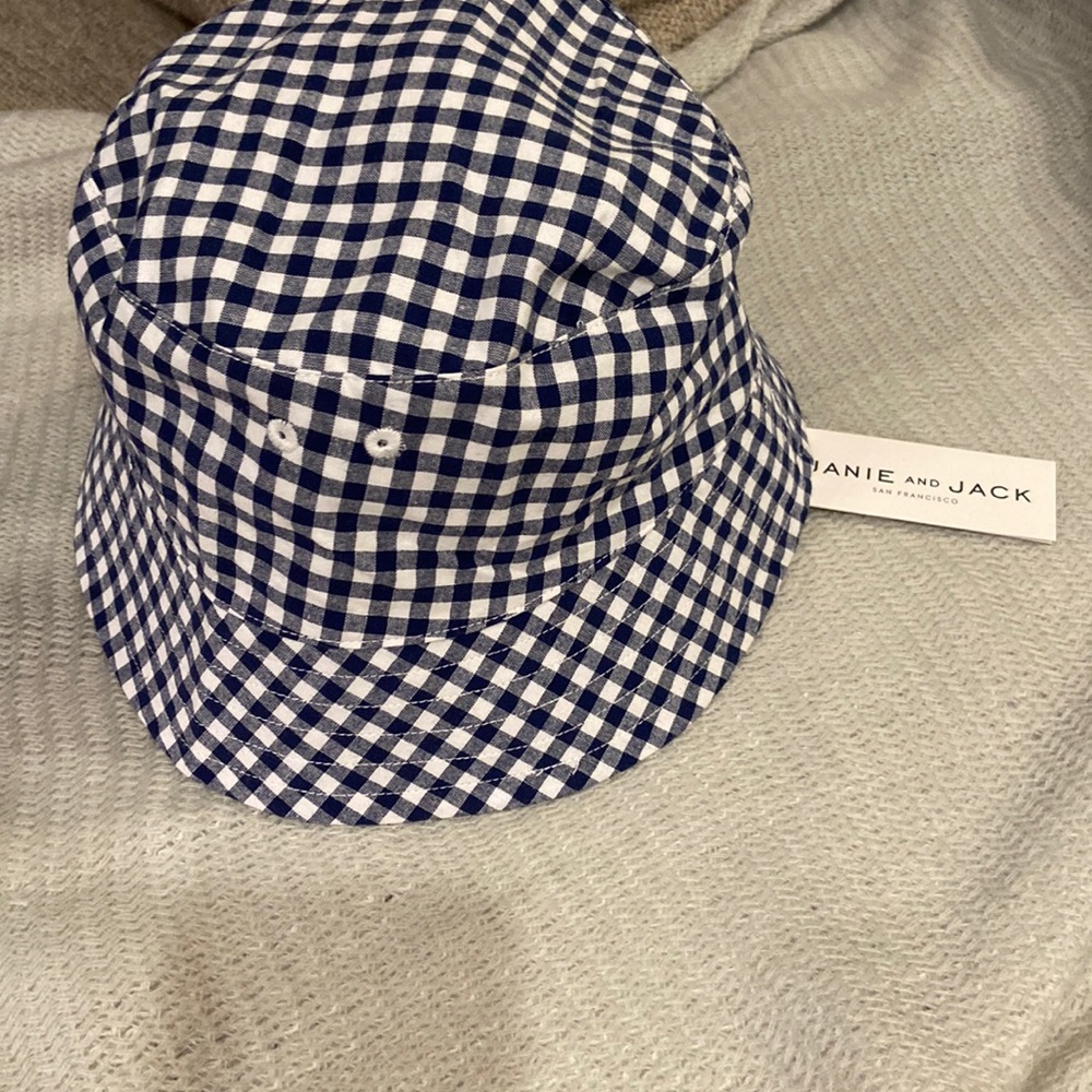 NWT Janie and Jack Gingham Hat